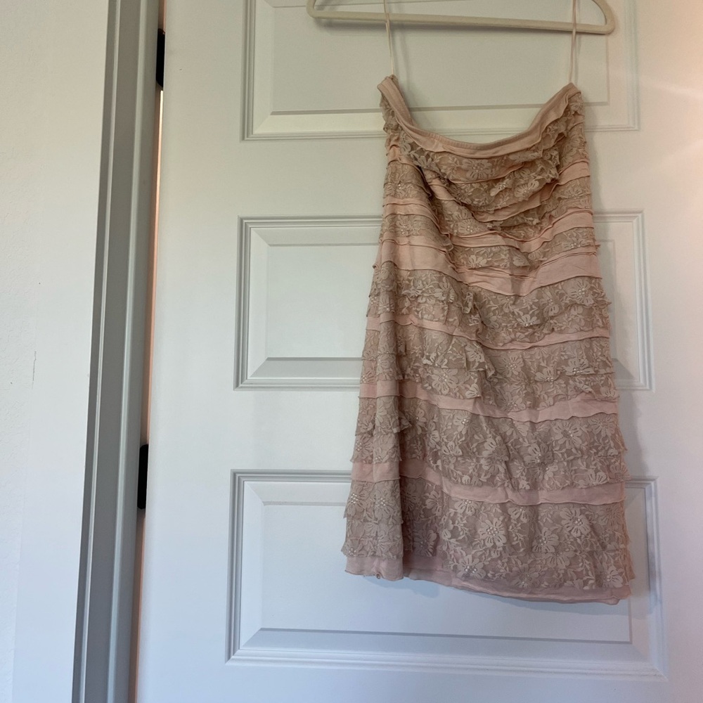 Y2K style strapless Express dress